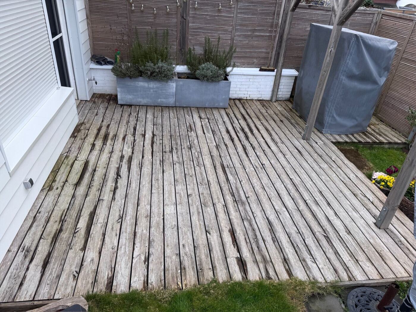 Vorher: Terrasse erneuert